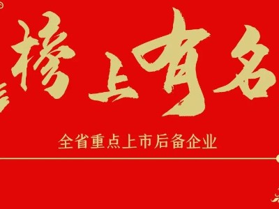 榜上有名 | 全省重點上市后備企業(yè)